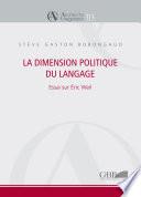 La dimension politique du langage