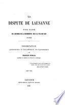 La Dispute de Lausanne