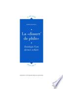 La «dissert' de philo»
