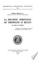 La doctrine spirituelle de Théophane le Reclus: le cœur et l'esprit