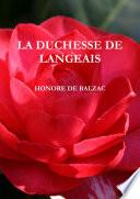 LA DUCHESSE DE LANGEAIS