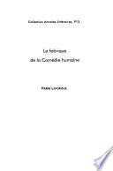 La fabrique de la Comédie humaine