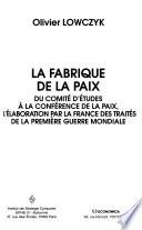 La fabrique de la paix