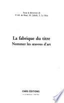 La fabrique du titre