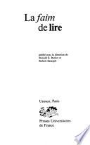 La faim de lire