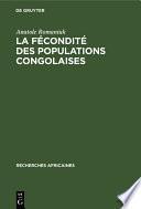 La fécondité des populations congolaises
