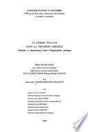 La femme esclave dans la tragédie grecque