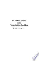 La femme rurale dans l'exploitation familiale Nord-Ouest de la Tunisie