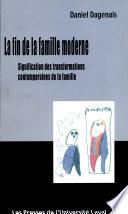 La fin de la famille moderne