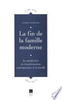 La fin de la famille moderne