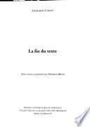 La fin du texte
