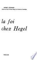 La foi chez Hegel