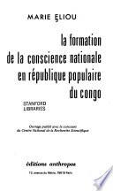 La formation de la conscience nationale en République populaire du Congo