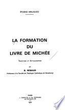 La formation du livre de Michée