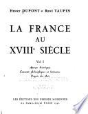 La France au XVIIIe siècle