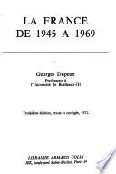 La France de 1945 à 1965