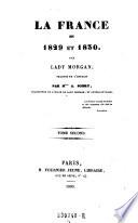 La France en 1829 et 1830