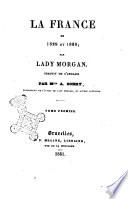 La France en 1829 et 1830 par Lady Morgan