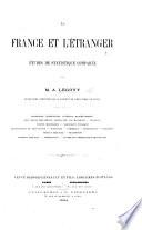 La France et l'Étranger, études de statistique comparée