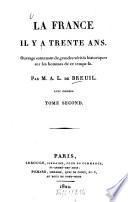 La France il y a trente ans