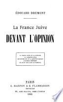 La France juive devant l'opinion