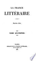 La France littéraire