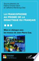 La francophonie au prisme de la didactique du français
