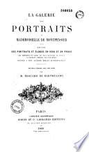 La galerie des portraits de Mademoiselle de Montpensier