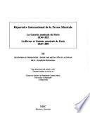 La Gazette musicale de Paris, 1834-1835: Keyword-author index: Ravel-Symphonie Romantique