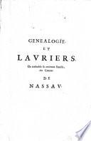 La genealogie des illustres comtes de Nassau