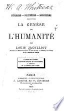 La genèse de l'humanité par