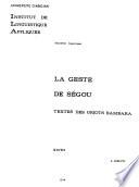 La geste de Ségou