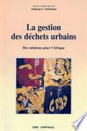 La gestion des déchets urbains