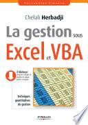 La gestion sous Excel et VBA