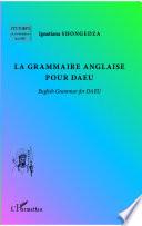La grammaire anglaise pour DAEU