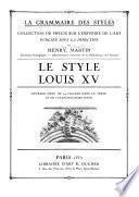 La grammaire des styles