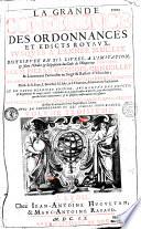 La Grande conférence des ordonnances et édits royaux, distribuée en XII livres... par M. Pierre Guénois,... puis amplifiée par MM. L. Charondas, N. Frérot, G. Michel, Matth. de La Faye, L. Bouchel, M. Joly et J. Thaumas,...
