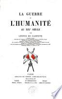 La guerre et l'humanité au XIXe siècle