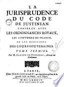 La jurisprudence du code de Justinian