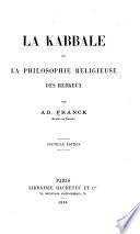 La kabbale, ou, La philosophie religieuse des Hébreux