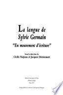 La langue de Sylvie Germain