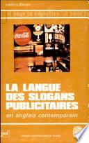 La Langue des slogans publicitaires en anglais contemporain