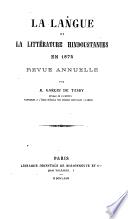 La Langue et la littérature hindoustanies en 1870-1877