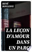 La leçon d'amour dans un parc