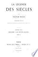 La légende des siècles. Première série, Histoire, Les petites épopées par Victor Hugo