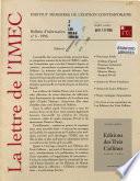 La Lettre de l'IMEC