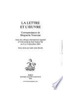 La lettre et l'oeuvre