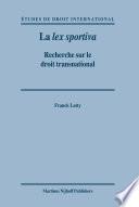 La lex sportiva