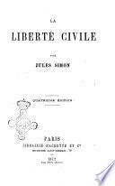 La liberté civile par Jules Simon