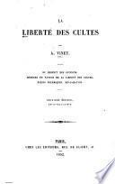 La liberté des cultes